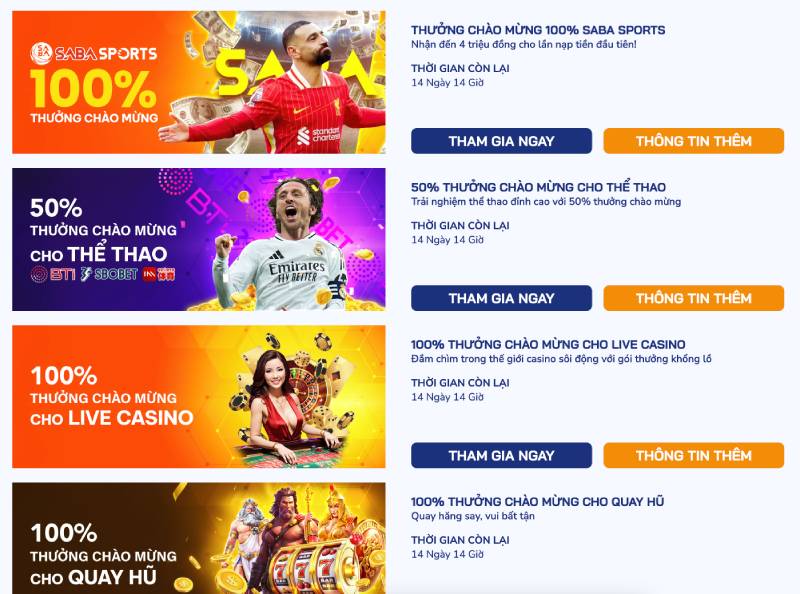 Khuyến mãi Bong88 - Ưu đãi cực khủng cho mọi người chơi